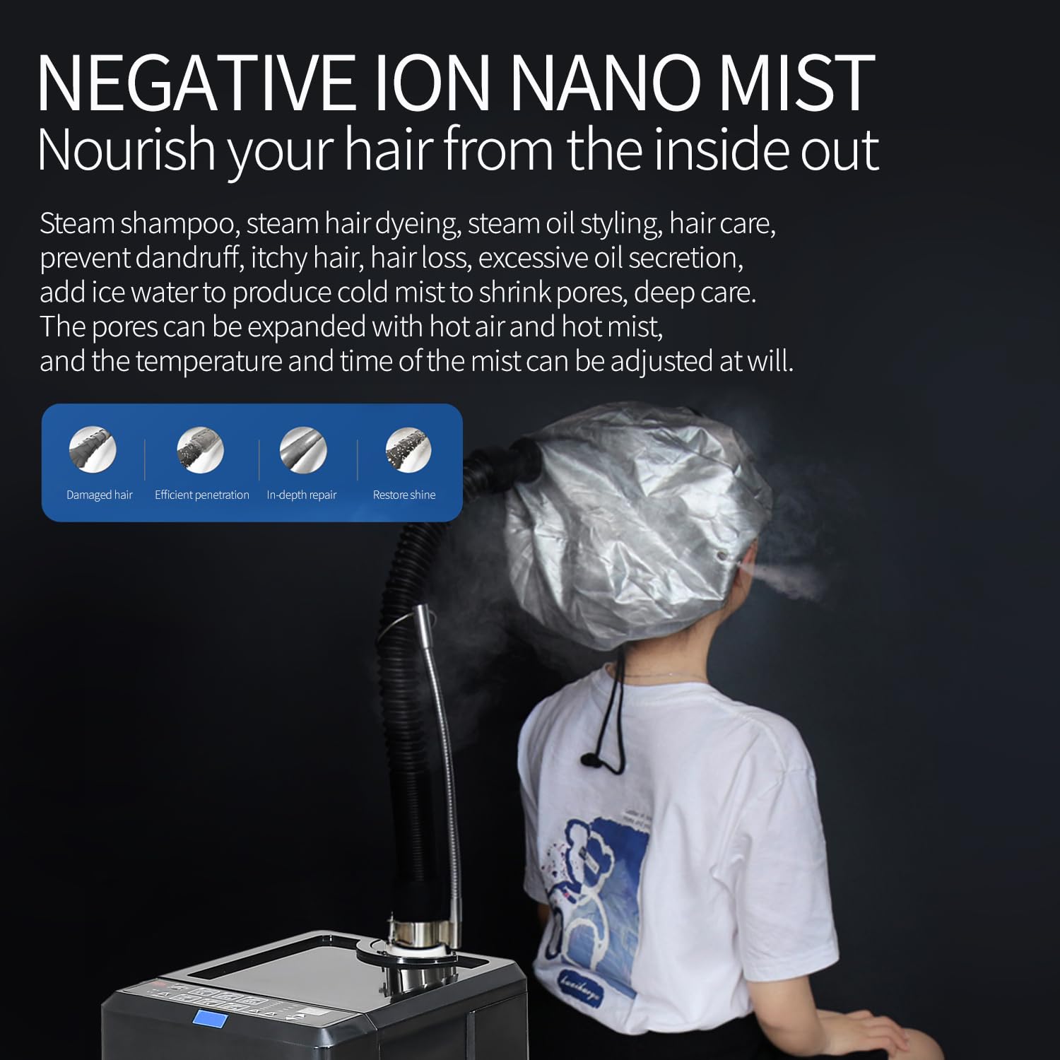 Amazon.com : Nano Hair Steamer,Professional Micro Mist Anion Hair